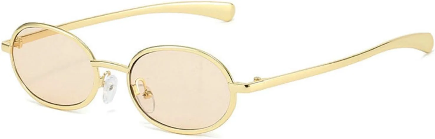 Солнцезащитные очки Willochra в стиле ретро, овальные, для женщин и мужчин, модные, маленькие, тонированные, золотистые, металлические, в стиле панк, C5
Солнцезащитные очки Willochra в стиле ретро, овальные, для женщин и мужчин, модные, маленькие, тонированные, золотистые, металлические, в стиле панк, C5