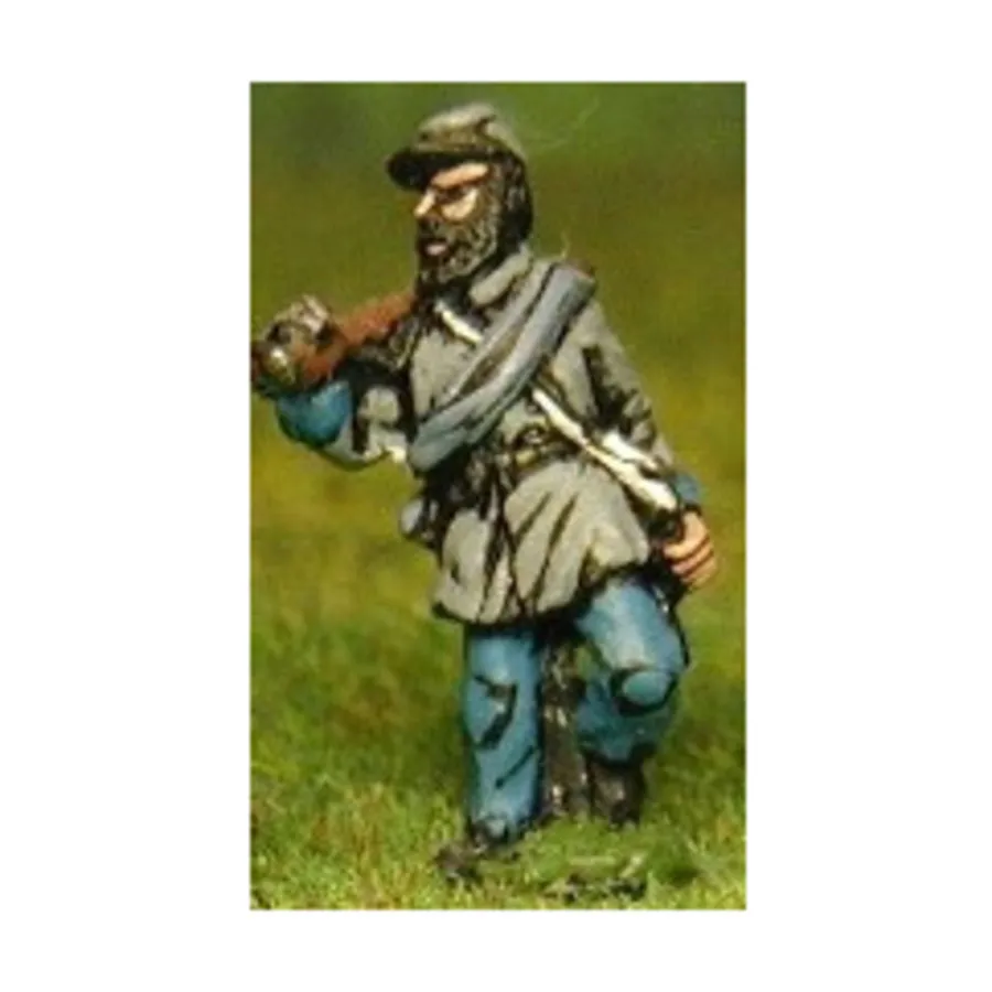 Пехота в кепи и сюртуке с рулоном одеяла — продвижение, American Civil War Miniatures - Union/Confederate (15mm)
Пехота в кепи и сюртуке с рулоном одеяла — продвижение, American Civil War Miniatures - Union/Confederate (15mm)