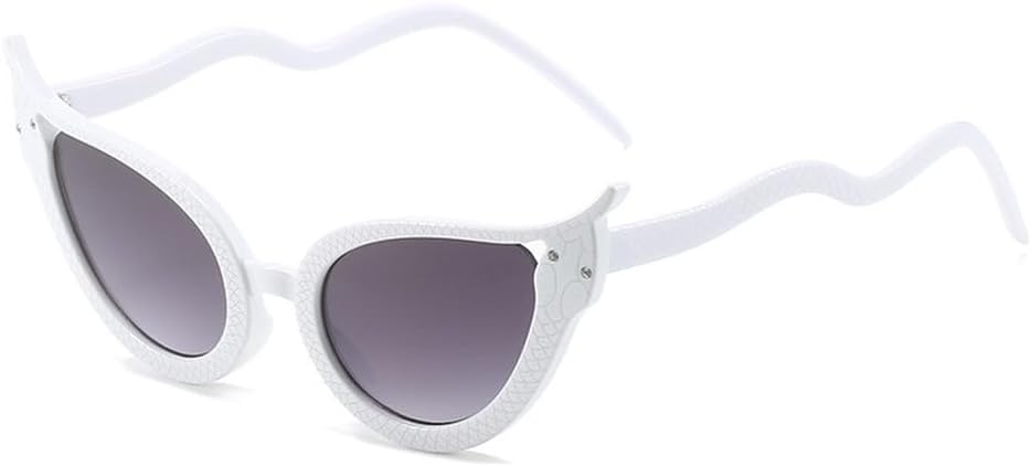 Винтажные солнцезащитные очки «кошачий глаз» черного цвета для женщин и мужчин, модные панк-очки в женском стиле, трендовые солнцезащитные очки с защитой от УФ-излучения UV400 TKKTLLT, White-gray
Винтажные солнцезащитные очки «кошачий глаз» черного цвета для женщин и мужчин, модные панк-очки в женском стиле, трендовые солнцезащитные очки с защитой от УФ-излучения UV400 TKKTLLT, White-gray