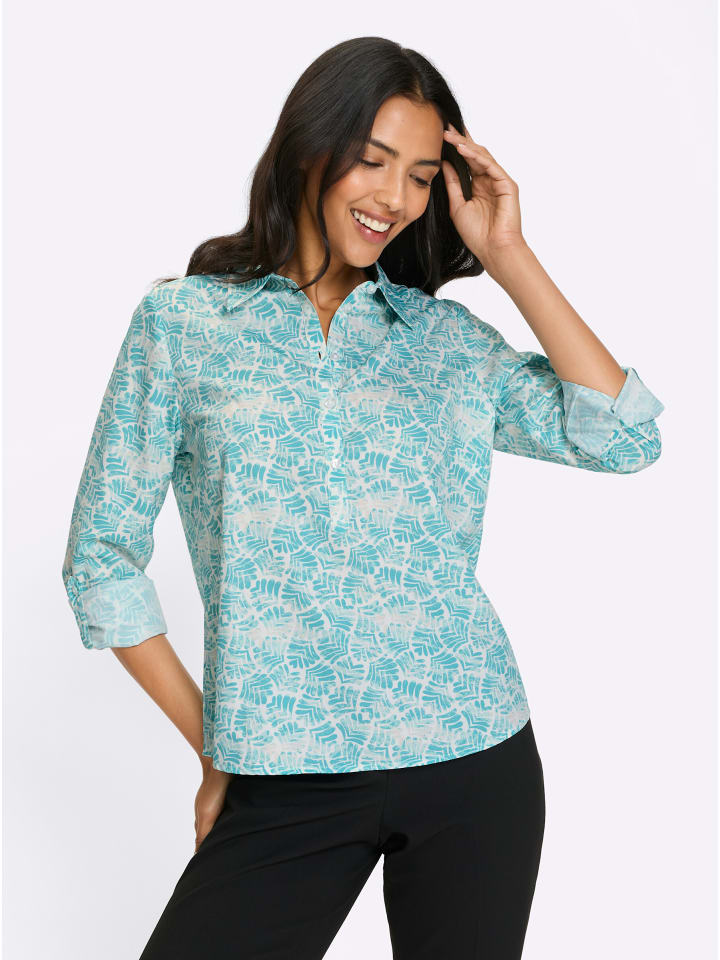 Блузка с длинными рукавами в мятно-белом цвете с принтом Sieh an!
Блузка с длинными рукавами в мятно-белом цвете с принтом Sieh an!