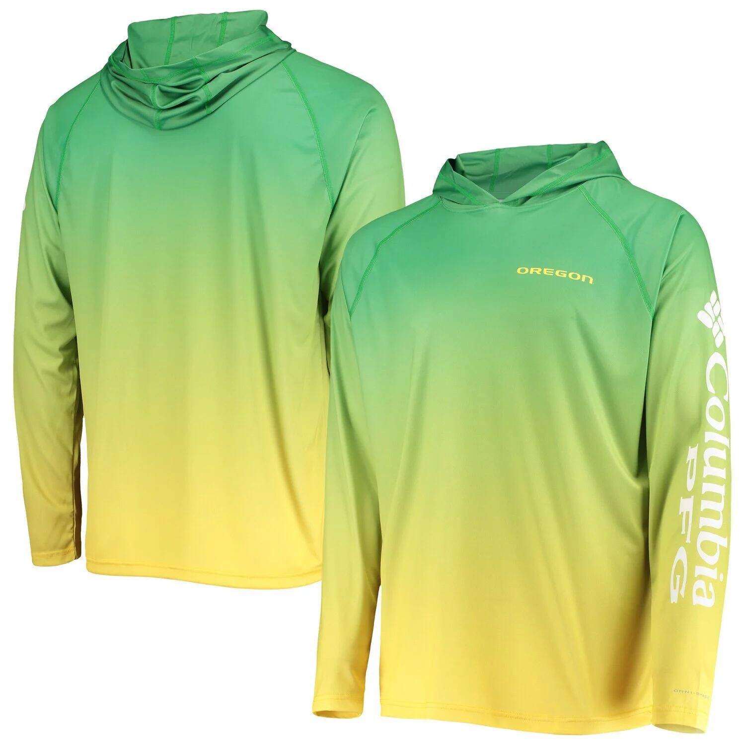 Мужская футболка Columbia PFG Green Oregon Ducks Terminal Tackle Omni-Shade UPF 50 с капюшоном и длинными рукавами
Мужская футболка Columbia PFG Green Oregon Ducks Terminal Tackle Omni-Shade UPF 50 с капюшоном и длинными рукавами
