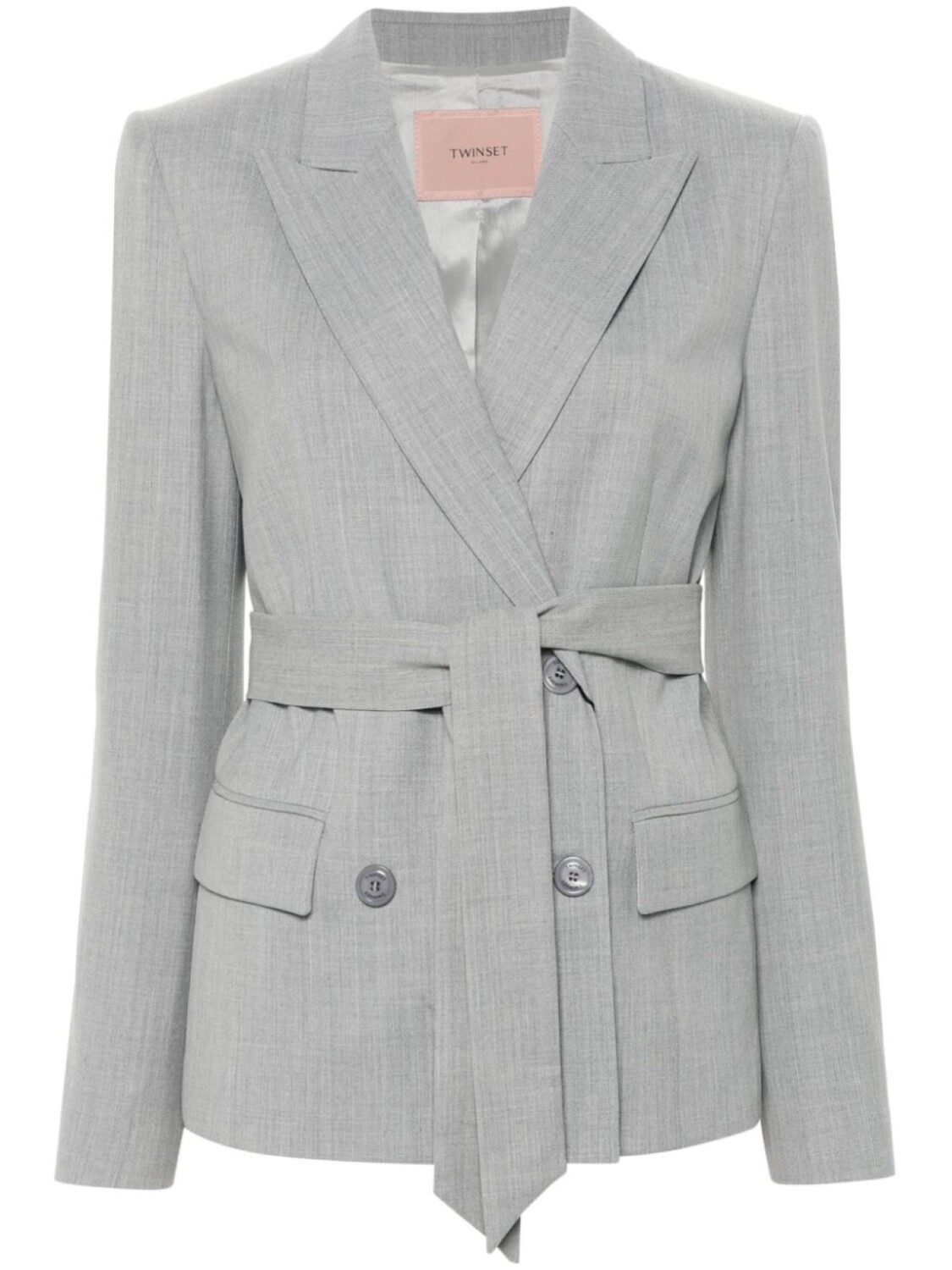 TWINSET блейзер с поясом, серый
TWINSET блейзер с поясом, серый