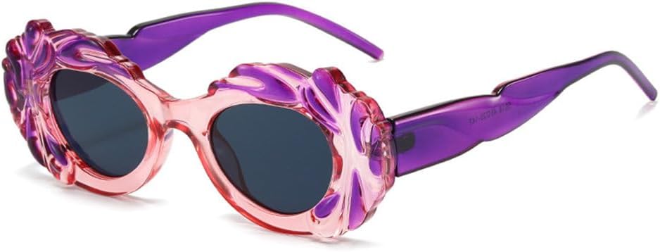 Винтажные панк-солнцезащитные очки круглой формы для женщин и мужчин, модные разноцветные солнцезащитные очки класса люкс с защитой от УФ-излучения UV400 TYUVIVO, Purplepink-black
Винтажные панк-солнцезащитные очки круглой формы для женщин и мужчин, модные разноцветные солнцезащитные очки класса люкс с защитой от УФ-излучения UV400 TYUVIVO, Purplepink-black