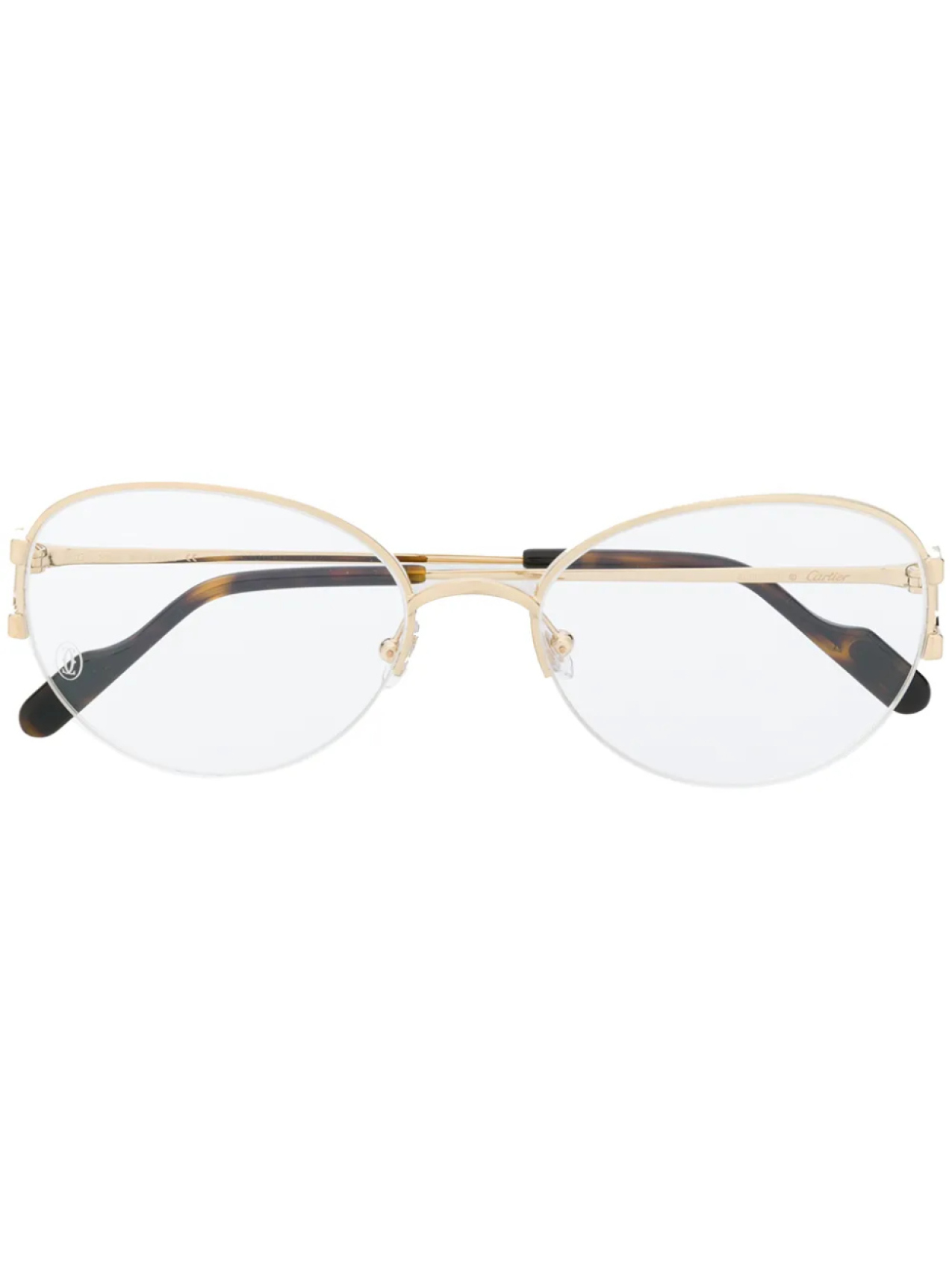 Очки Cartier Eyewear C Décor glass frames, золотой 
Очки Cartier Eyewear C Décor glass frames, золотой