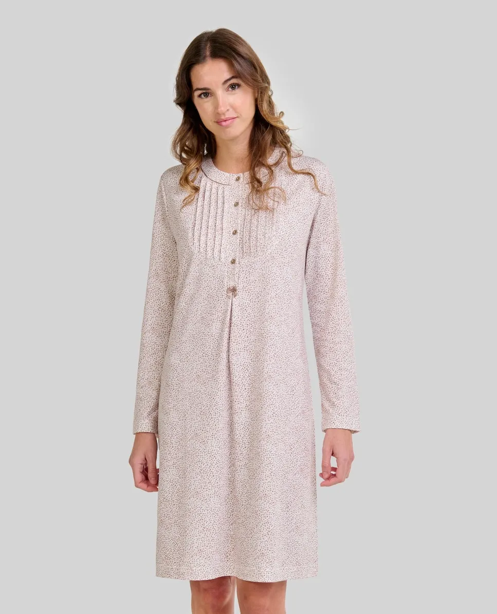 Длинная женская ночная рубашка с узором Lohe, песочный
Длинная женская ночная рубашка с узором Lohe, песочный