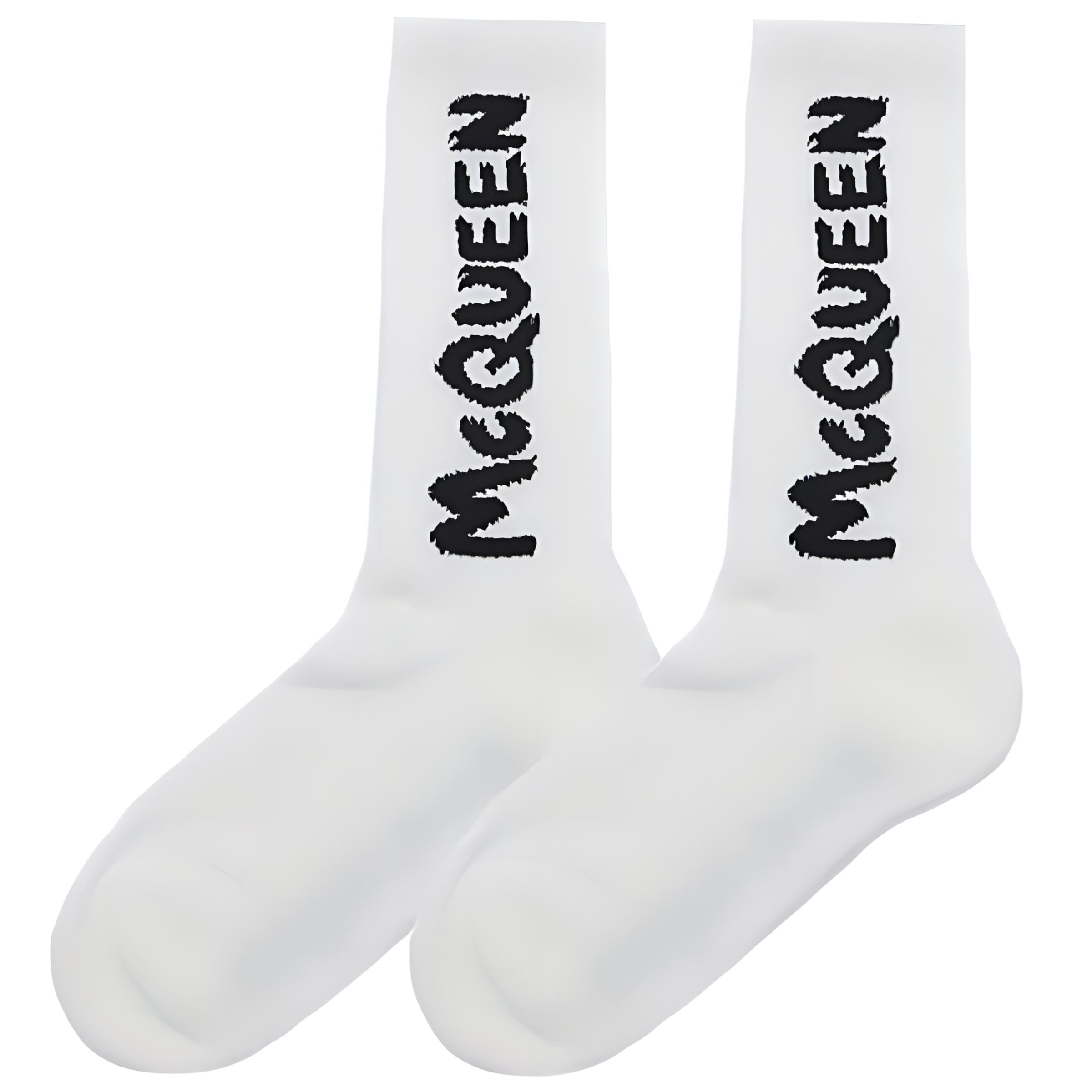 Носки с интарсией Graffiti Logo Alexander McQueen, белый
Носки с интарсией Graffiti Logo Alexander McQueen, белый