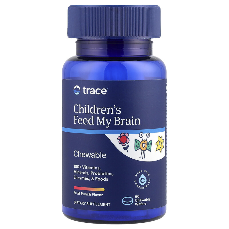 Trace, Feed My Brain, для детей, со вкусом фруктового пунша, 60 жевательных вафель
Trace, Feed My Brain, для детей, со вкусом фруктового пунша, 60 жевательных вафель