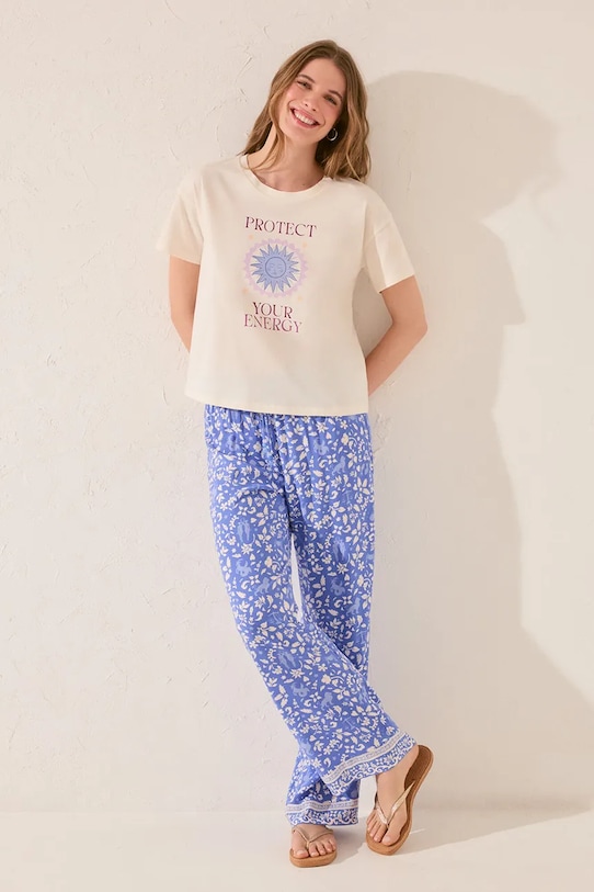 Хлопковая футболка Women'Secret, бежевый
Хлопковая футболка Women'Secret, бежевый