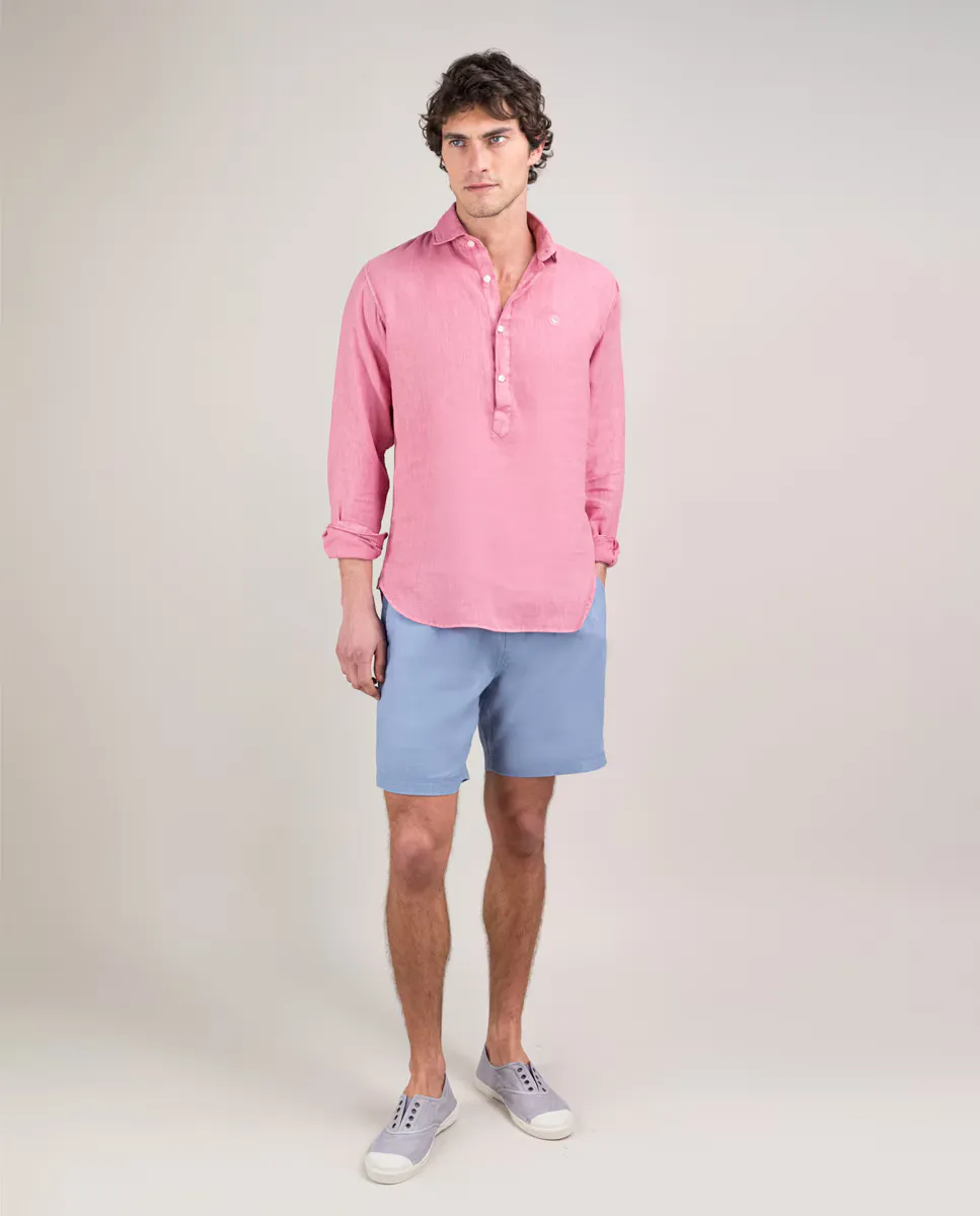 Мужские шорты-бермуды из окрашенного льна El Ganso, синий
Мужские шорты-бермуды из окрашенного льна El Ganso, синий