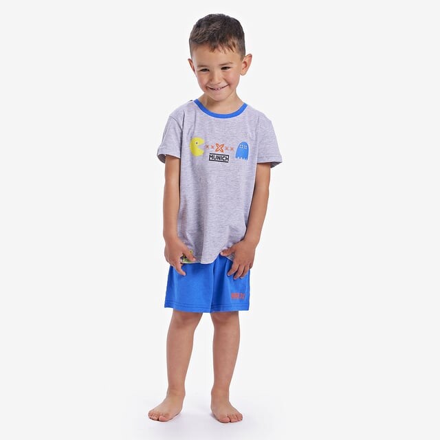 Пижама в стиле ретро с короткими рукавами и круглым вырезом ch1150 для мальчика Munich, серый
Пижама в стиле ретро с короткими рукавами и круглым вырезом ch1150 для мальчика Munich, серый