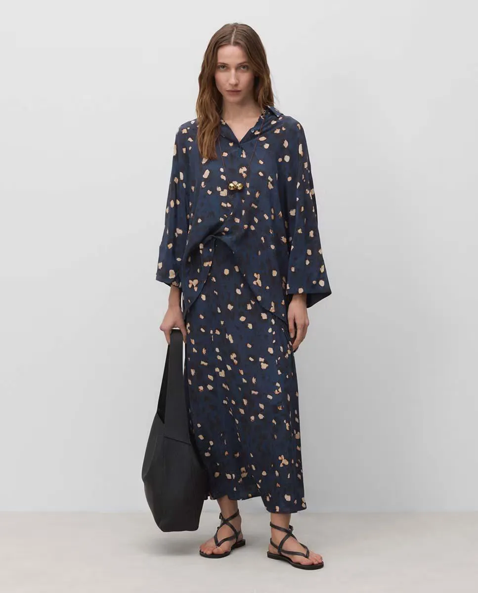 Женская блузка свободного покроя с принтом Simorra, темно-синий
Женская блузка свободного покроя с принтом Simorra, темно-синий