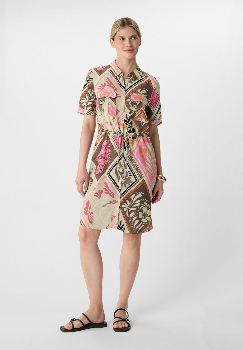 Платье-рубашка comma, розовый
Платье-рубашка comma, розовый