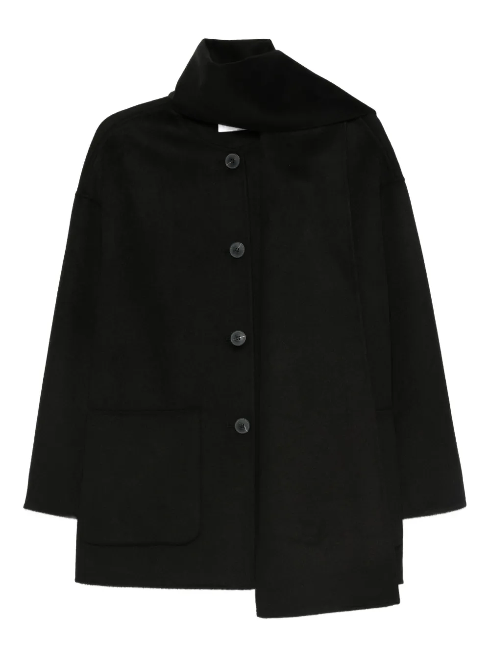 Однобортное пальто с накладными карманами THE DYNAMIS STUDIO, черный
Однобортное пальто с накладными карманами THE DYNAMIS STUDIO, черный