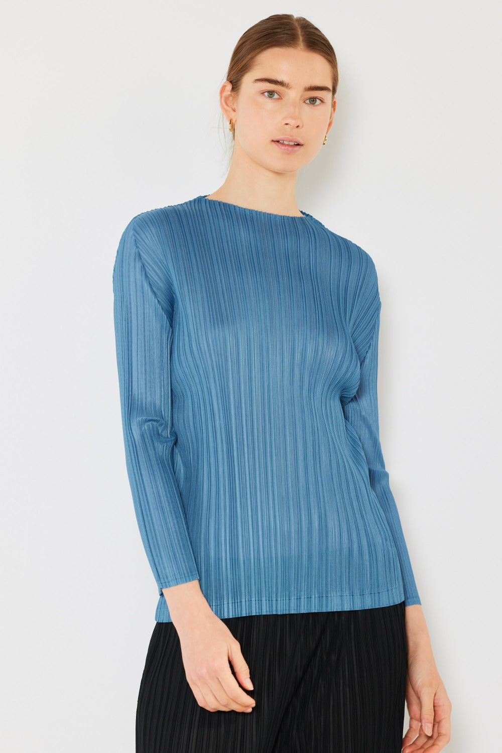 Плиссированный топ с длинными рукавами и вырезом-лодочкой FASHNZFAB, цвет steel blue
Плиссированный топ с длинными рукавами и вырезом-лодочкой FASHNZFAB, цвет steel blue