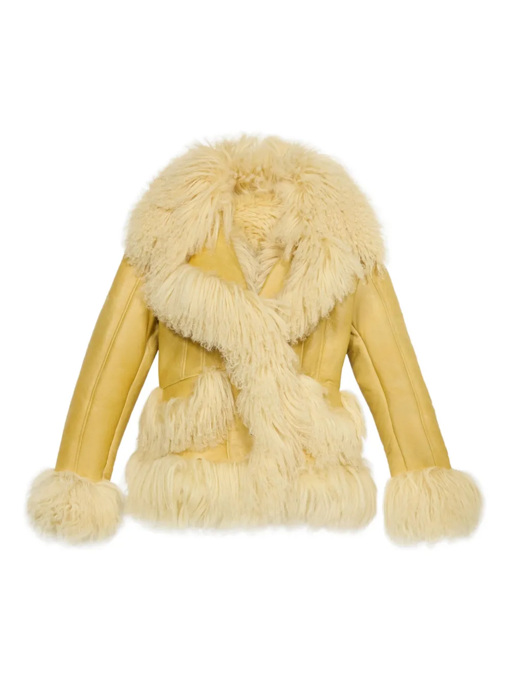 Бомбер на кнопках BLUMARINE, желтый
Бомбер на кнопках BLUMARINE, желтый