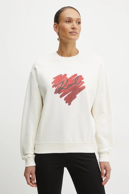 Хлопковая толстовка Karl Lagerfeld, бежевый
Хлопковая толстовка Karl Lagerfeld, бежевый