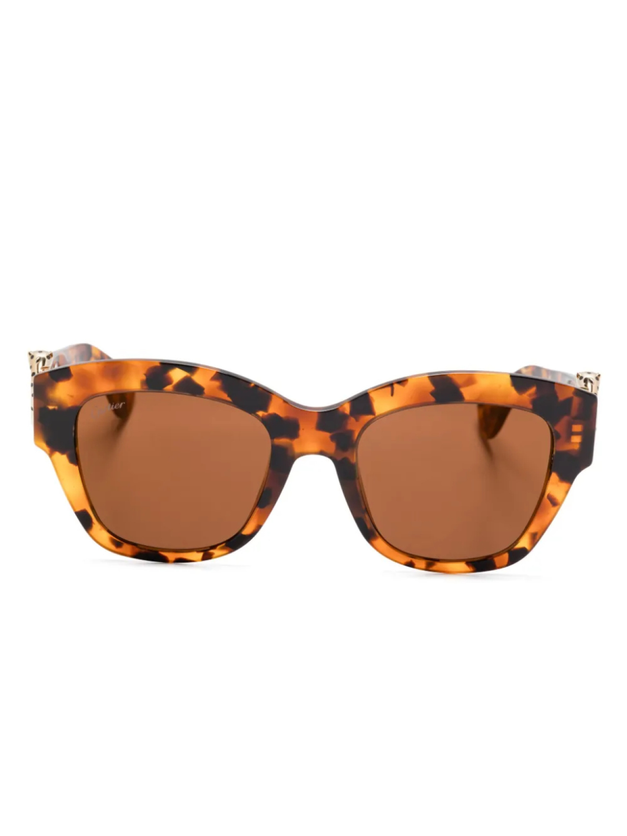 Cartier Eyewear солнцезащитные очки Panthère, коричневый
Cartier Eyewear солнцезащитные очки Panthère, коричневый