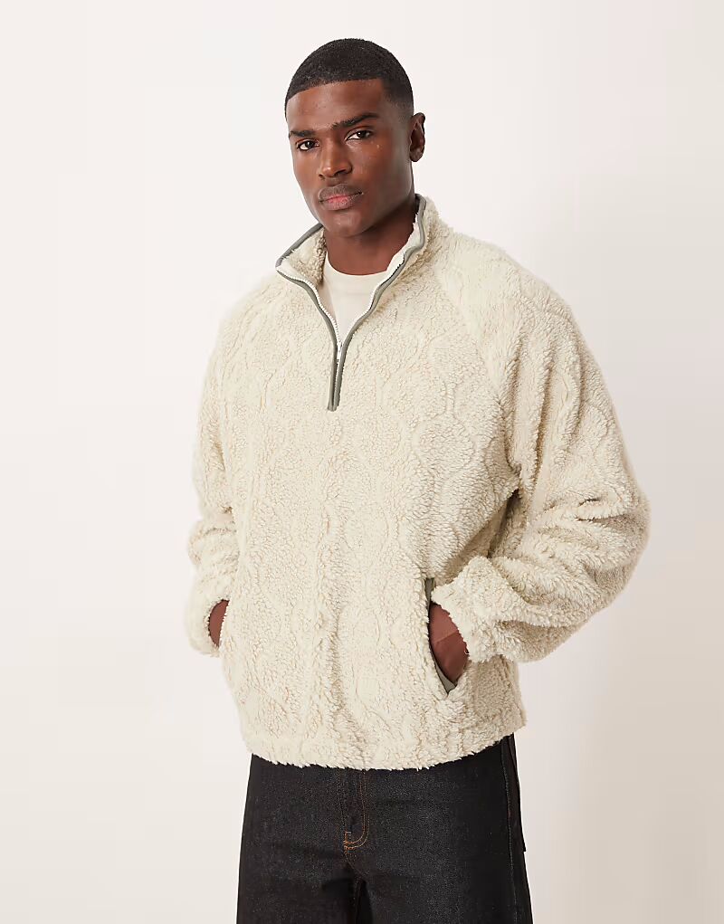 Свободный джемпер с застежкой-молнией на четверть оборота бежевого цвета Asos Design
Свободный джемпер с застежкой-молнией на четверть оборота бежевого цвета Asos Design