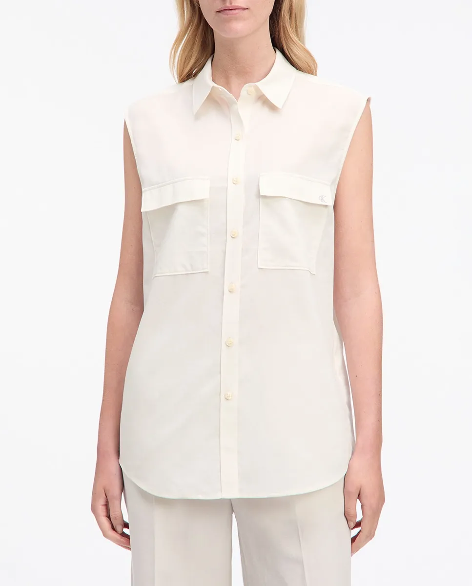 Женская рубашка без рукавов Calvin Klein, белый
Женская рубашка без рукавов Calvin Klein, белый