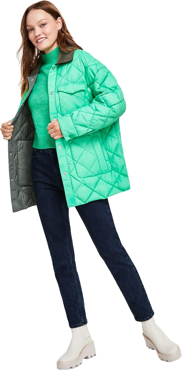 Calvin Klein Jeans Маленькая двусторонняя стеганая куртка с ромбовидным узором в островном зеленом цвете PXL 
Calvin Klein Jeans Маленькая двусторонняя стеганая куртка с ромбовидным узором в островном зеленом цвете PXL