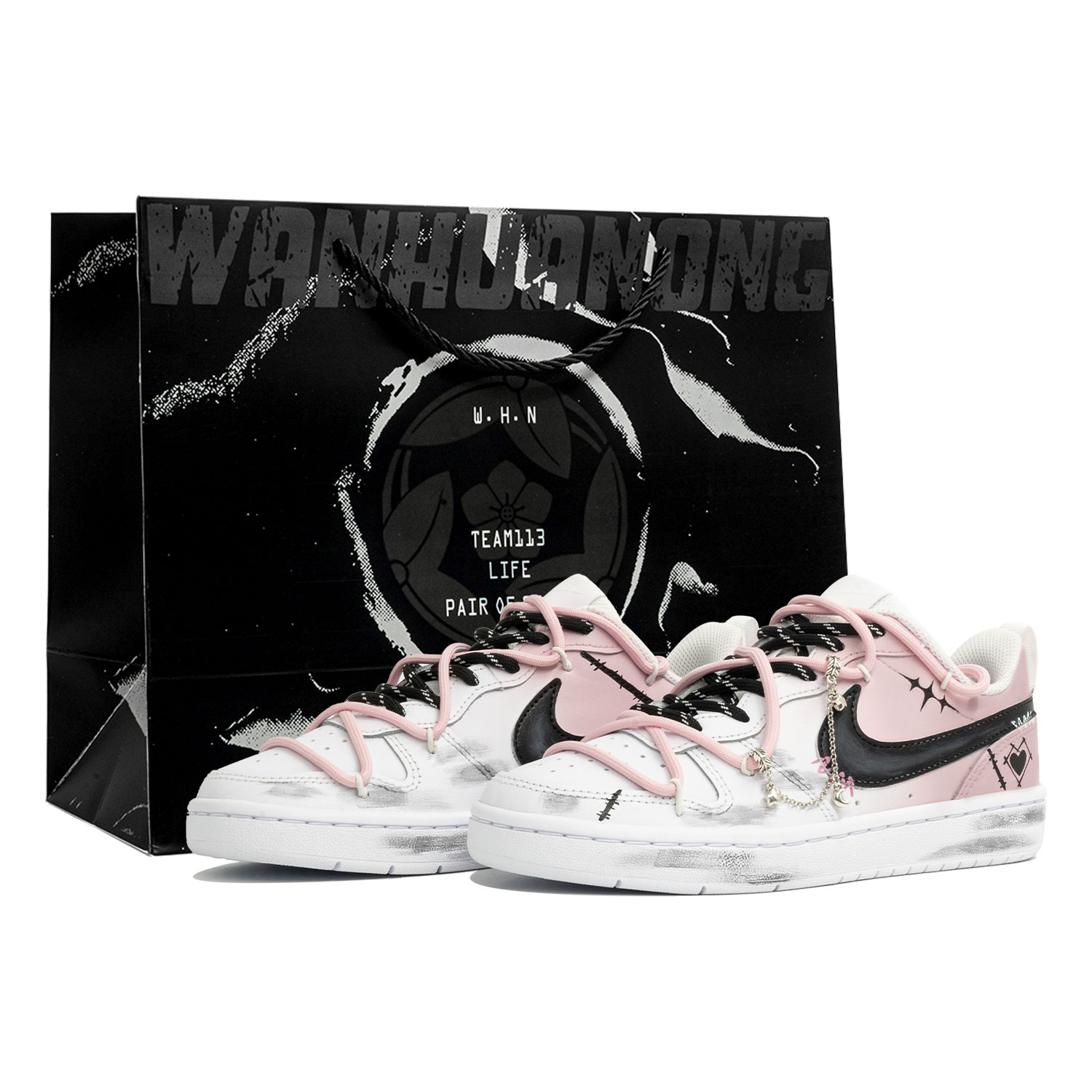 Детские кроссовки для скейтбординга Court Borough Low 2 с противоскользящей подошвой и износостойкими подошвами для подростков Nike, черный/розовый
Детские кроссовки для скейтбординга Court Borough Low 2 с противоскользящей подошвой и износостойкими подошвами для подростков Nike, черный/розовый