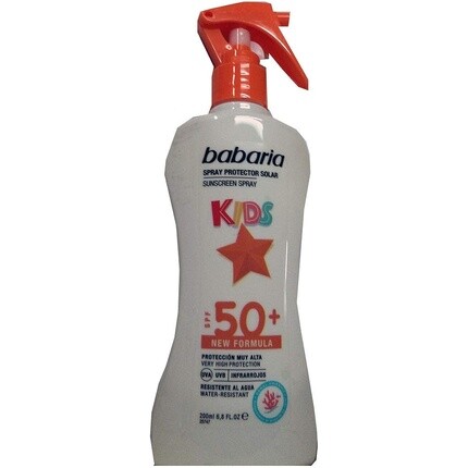 BABARIA Unisex Kids Spray SPF50+ Испаритель 200 мл - черный
BABARIA Unisex Kids Spray SPF50+ Испаритель 200 мл - черный