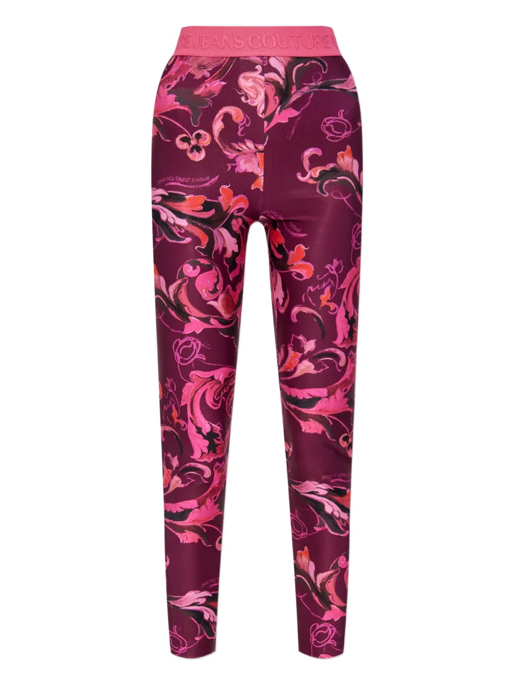 Леггинсы с принтом «Барокко» Versace Jeans Couture, розовый 
Леггинсы с принтом «Барокко» Versace Jeans Couture, розовый