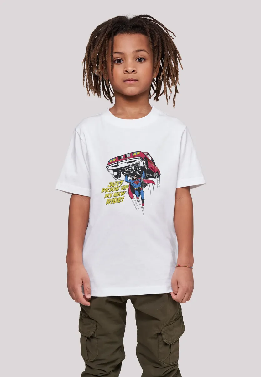 Футболка F4NT4STIC "DC Comics Superman New Ride Superhero", принт, белый
Футболка F4NT4STIC "DC Comics Superman New Ride Superhero", принт, белый