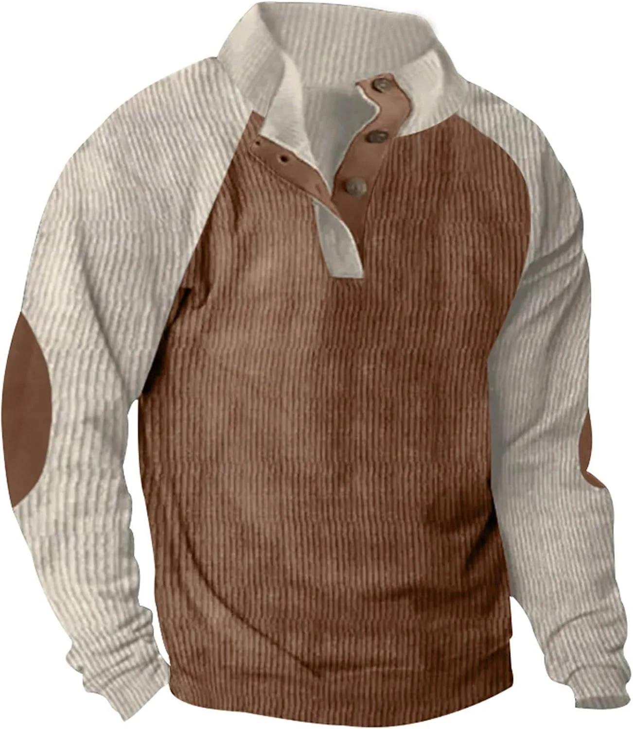 Мужской флисовый худи на четверти пуговиц с воротником стойкой
Мужской флисовый худи на четверти пуговиц с воротником стойкой