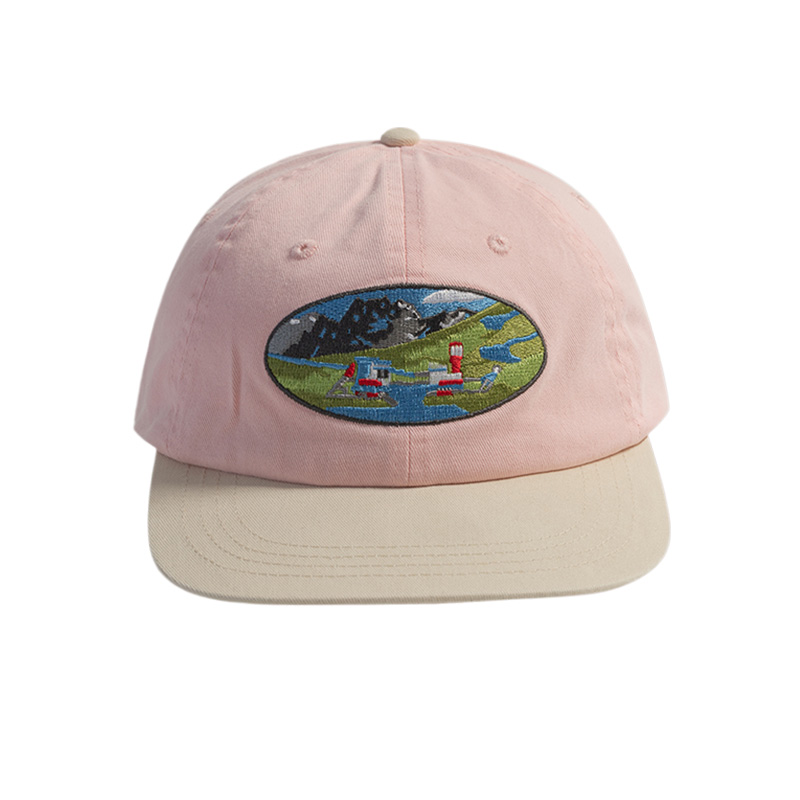 SLEEPYWALK Хлопковая бейсболка унисекс, Light pink and rice color brim
SLEEPYWALK Хлопковая бейсболка унисекс, Light pink and rice color brim