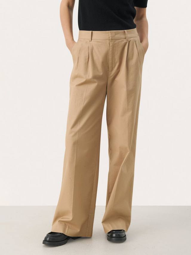 Вишневые широкие брюки Part Two, бежевый
Вишневые широкие брюки Part Two, бежевый