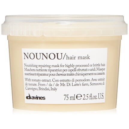 Davines NOUNOU Маска для волос, питательная и восстанавливающая процедура для обесцвеченных или ослабленных волос, 2,5 жидких унции
Davines NOUNOU Маска для волос, питательная и восстанавливающая процедура для обесцвеченных или ослабленных волос, 2,5 жидких унции