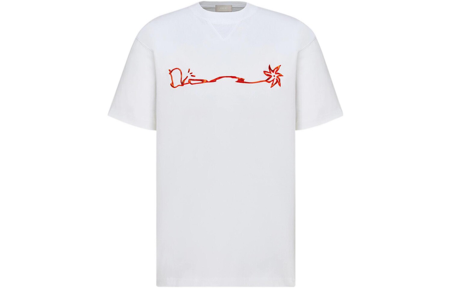 Travis Scott X Travis Scott Футболка мужская белая Dior, белый 
Travis Scott X Travis Scott Футболка мужская белая Dior, белый