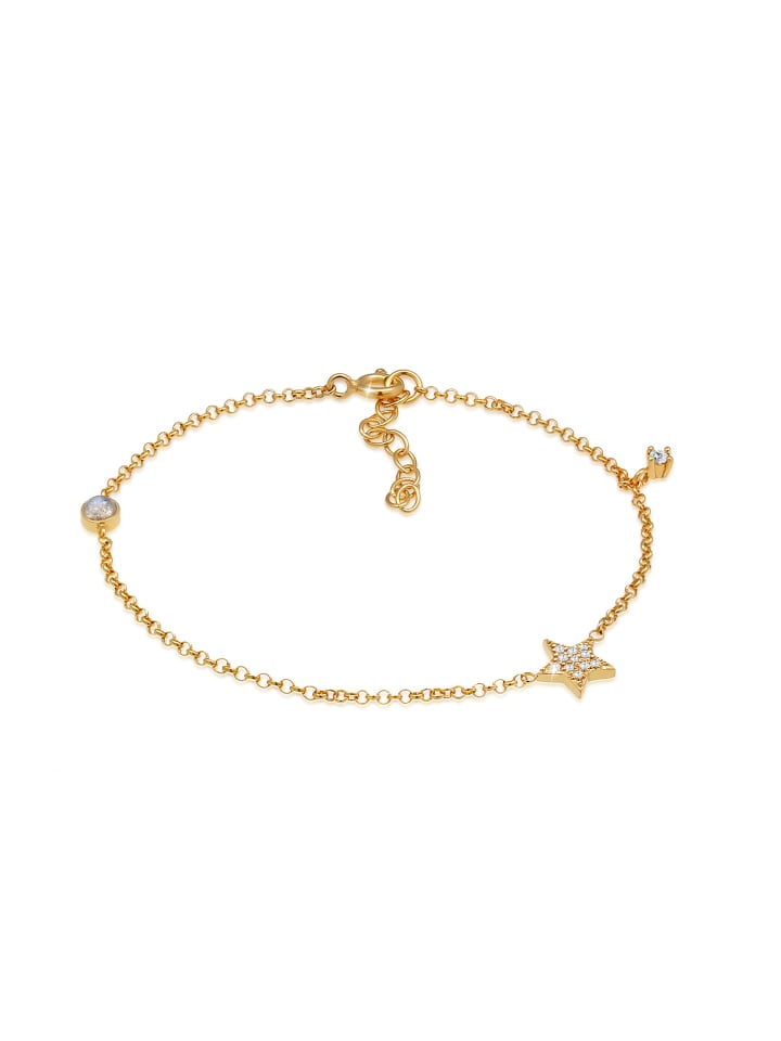 Elli Браслет из серебра 925 пробы со звездами, астрономическими мотивами и золотой звездой
Elli Браслет из серебра 925 пробы со звездами, астрономическими мотивами и золотой звездой