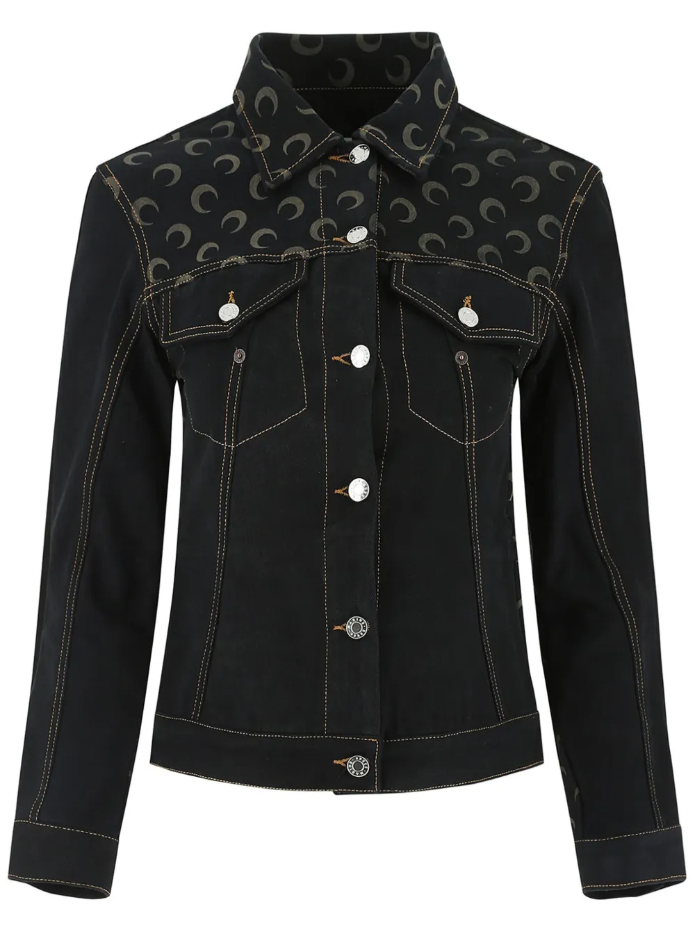 Джинсовая куртка с принтом Marine Serre, черный
Джинсовая куртка с принтом Marine Serre, черный