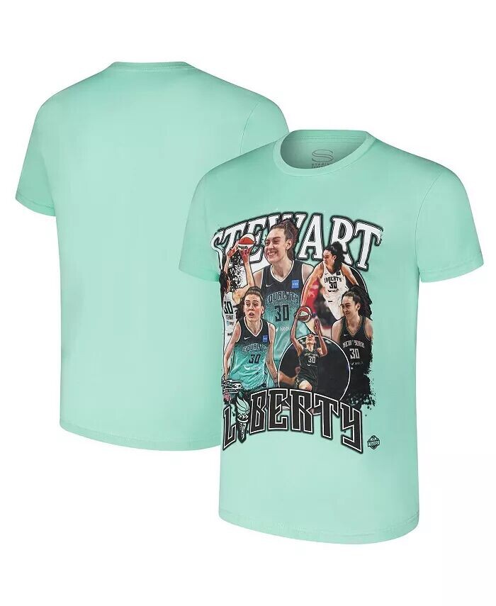 Мужская и женская футболка игрока Breanna Stewart Mint New York Liberty Crossroads Stadium Essentials
Мужская и женская футболка игрока Breanna Stewart Mint New York Liberty Crossroads Stadium Essentials