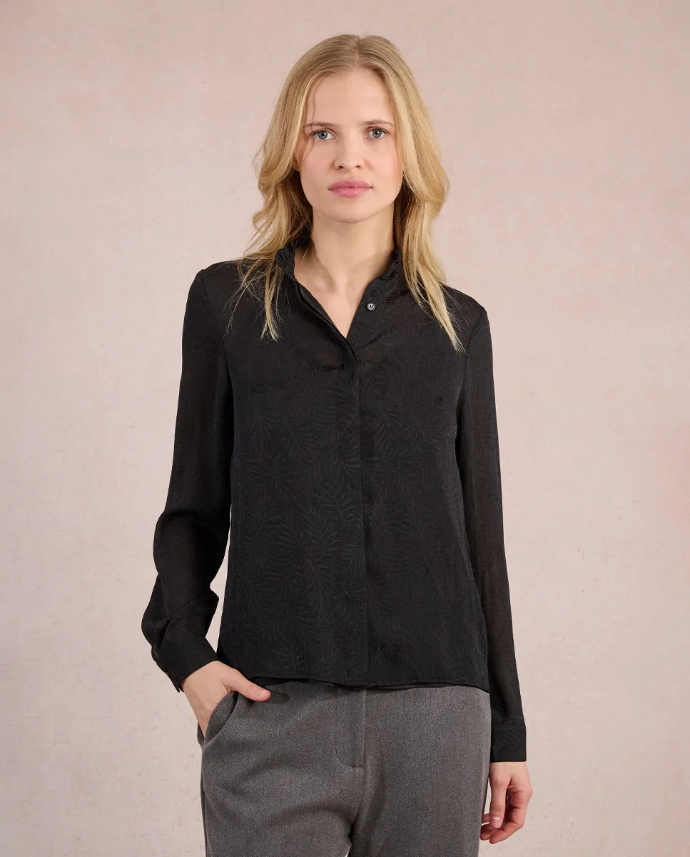 Женская рубашка с длинным рукавом и деталями с оборками Molly Bracken, черный
Женская рубашка с длинным рукавом и деталями с оборками Molly Bracken, черный