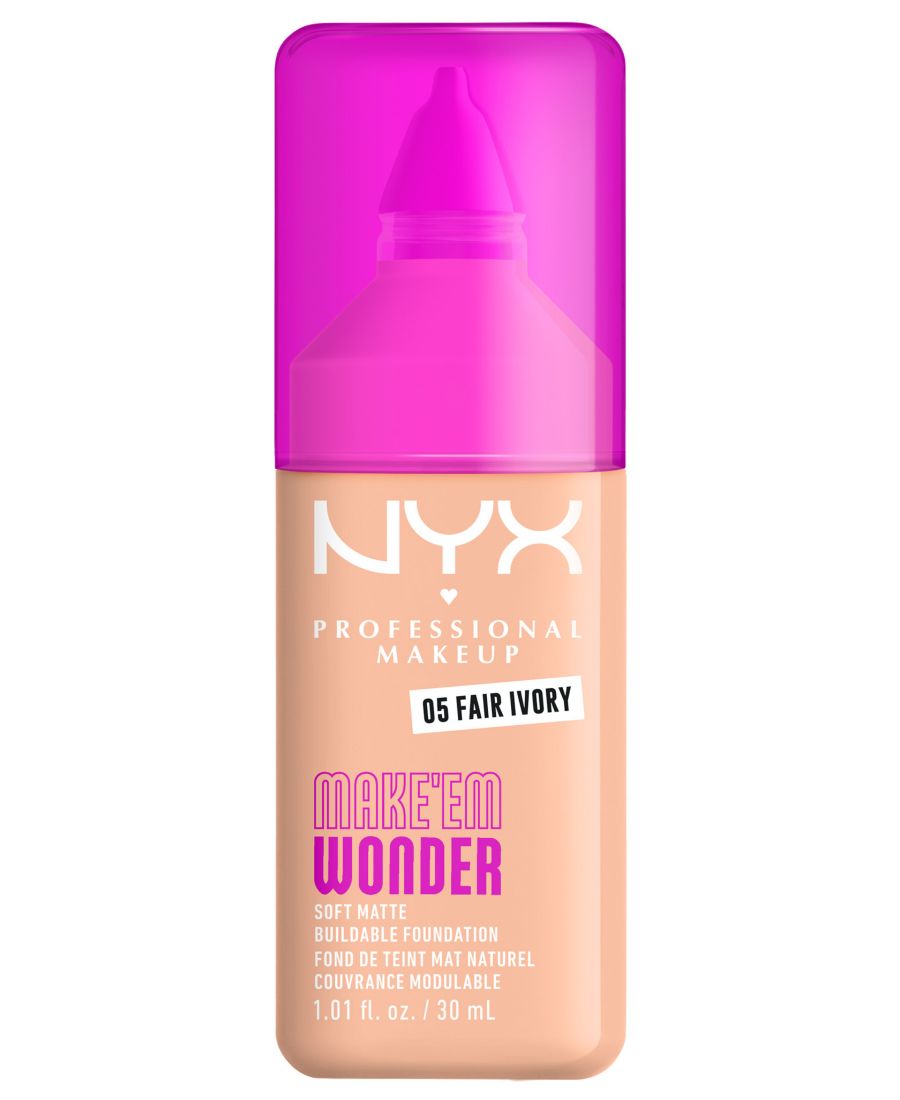 Тональный крем Wonder Foundation, 0,84 унции NYX Professional Makeup, цвет fair ivory
Тональный крем Wonder Foundation, 0,84 унции NYX Professional Makeup, цвет fair ivory