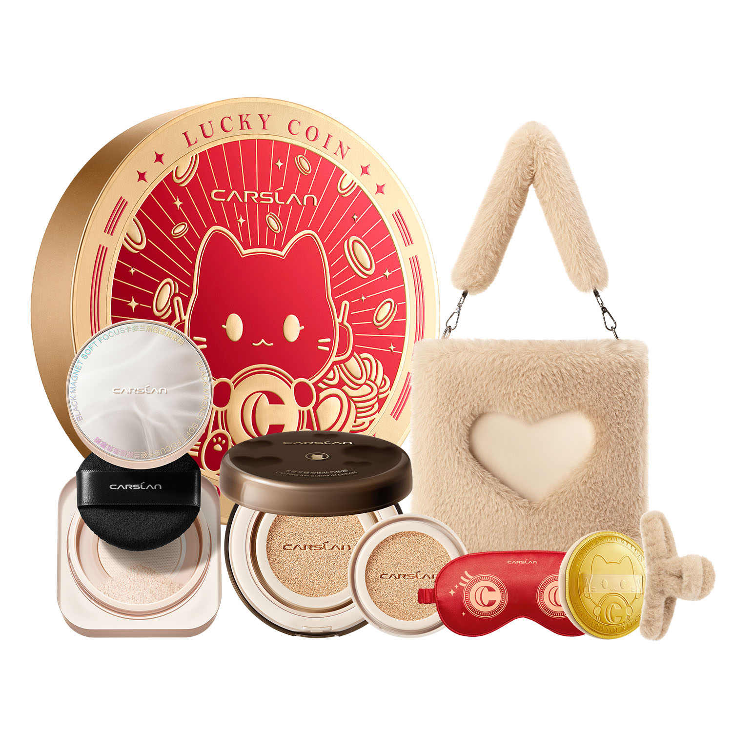 Набор для макияжа Lucky Coin Box с эффектом контроля жирного блеска и естественного закрепления Carslan
Набор для макияжа Lucky Coin Box с эффектом контроля жирного блеска и естественного закрепления Carslan