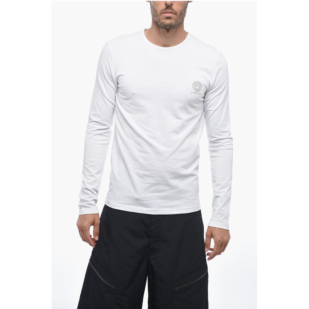 Белое хлопковое нижнее белье Versace, White 
Белое хлопковое нижнее белье Versace, White