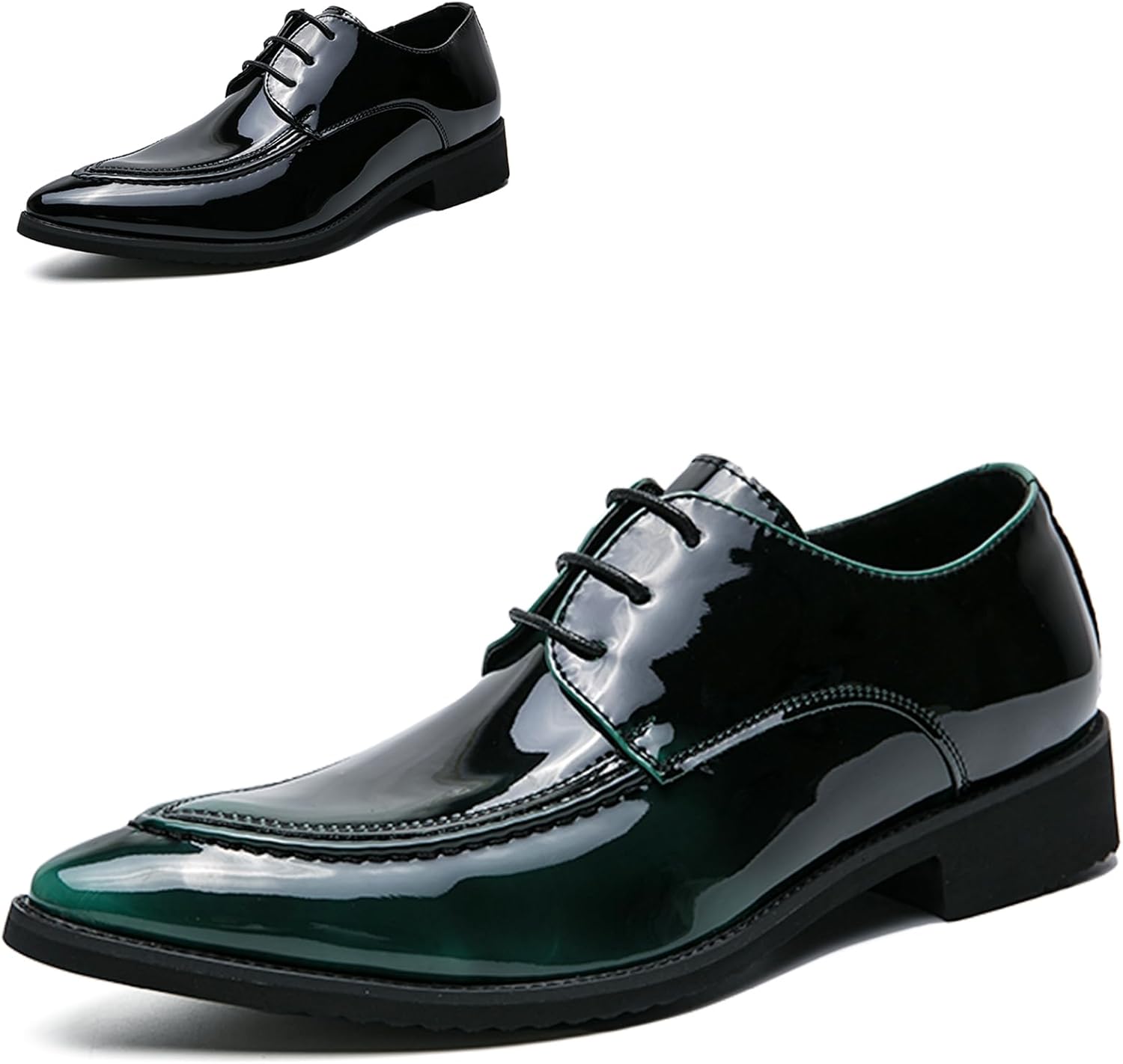 Мужские оксфорды из лакированной кожи с классическим заостренным носком, противоскользящие, на шнуровке, для смокинга, свадьбы, выпускного, вечеринки и деловых мероприятий Wvbvlo, зеленый
Мужские оксфорды из лакированной кожи с классическим заостренным носком, противоскользящие, на шнуровке, для смокинга, свадьбы, выпускного, вечеринки и деловых мероприятий Wvbvlo, зеленый