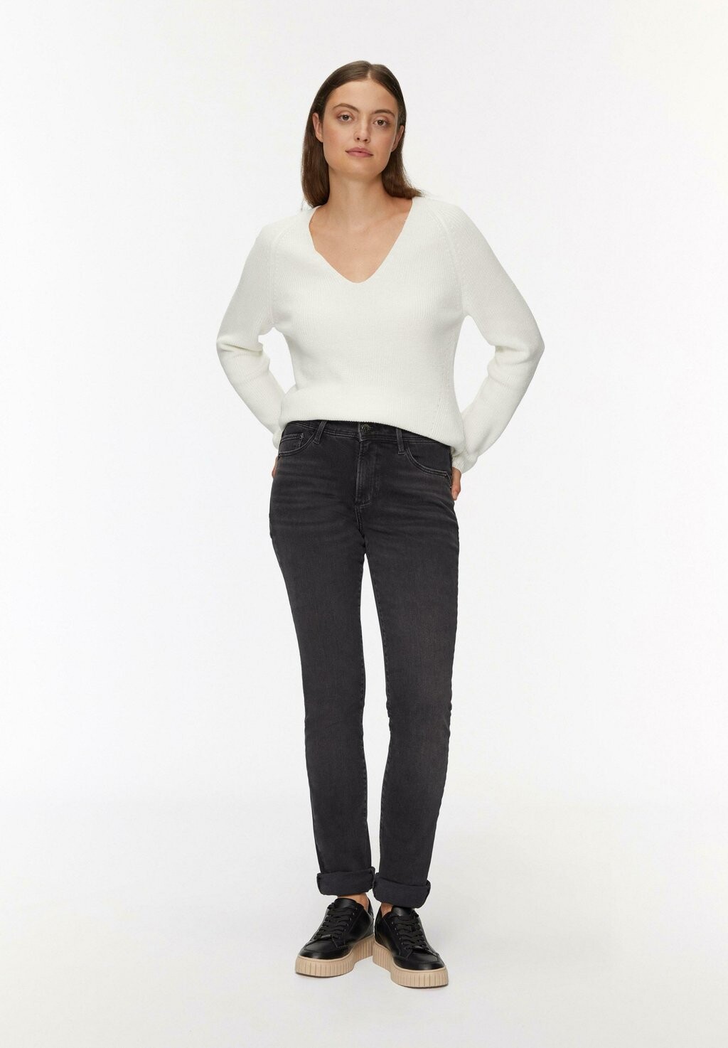 Джинсы облегающего кроя s.Oliver, серый 
Джинсы облегающего кроя s.Oliver, серый