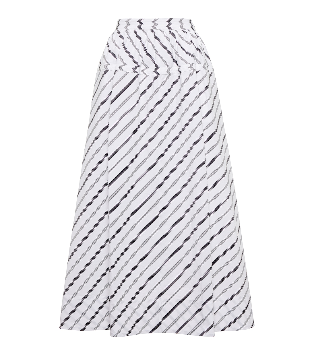 Юбка миди из полосатого хлопка Tory Burch, White Black
Юбка миди из полосатого хлопка Tory Burch, White Black