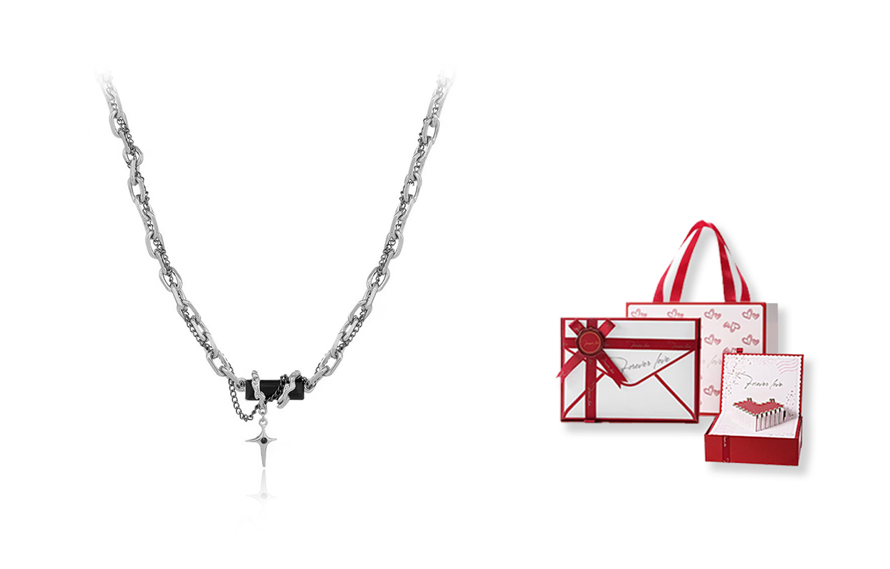 Титановая стальная цепь унисекс Inkopper, Astral Winding Necklace + Love Heart Gift Box
Титановая стальная цепь унисекс Inkopper, Astral Winding Necklace + Love Heart Gift Box