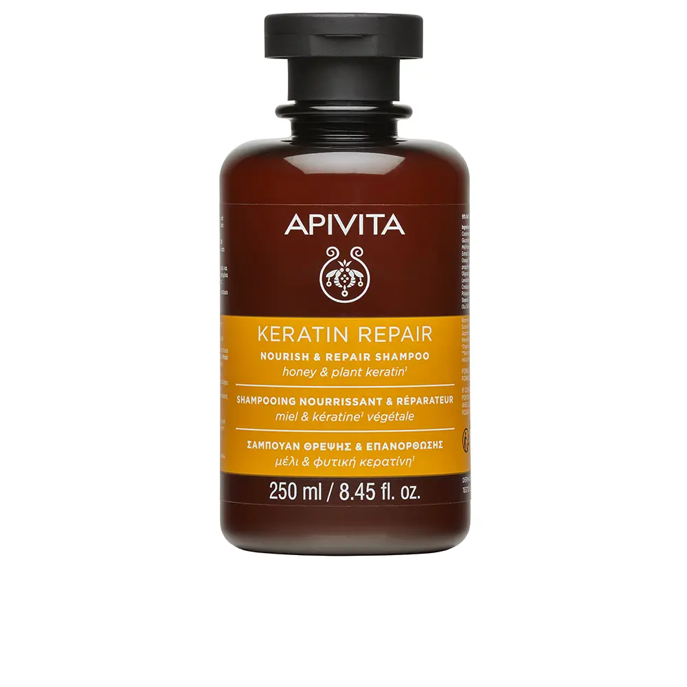 Шампунь Champú keratin repair nutritivo y reparador para cabello seco y dañado Apivita, 250 мл.
Шампунь Champú keratin repair nutritivo y reparador para cabello seco y dañado Apivita, 250 мл.