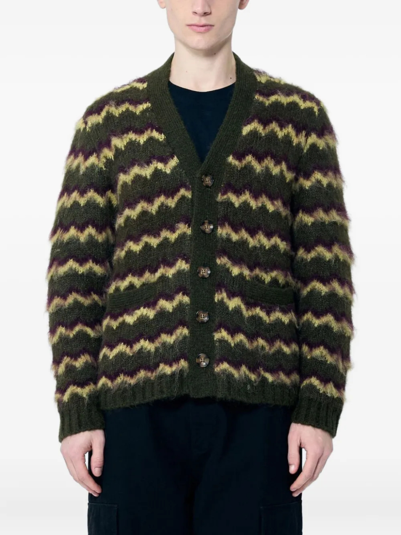 Brain Dead кардиган из смесовой шерсти альпаки, зеленый
Brain Dead кардиган из смесовой шерсти альпаки, зеленый