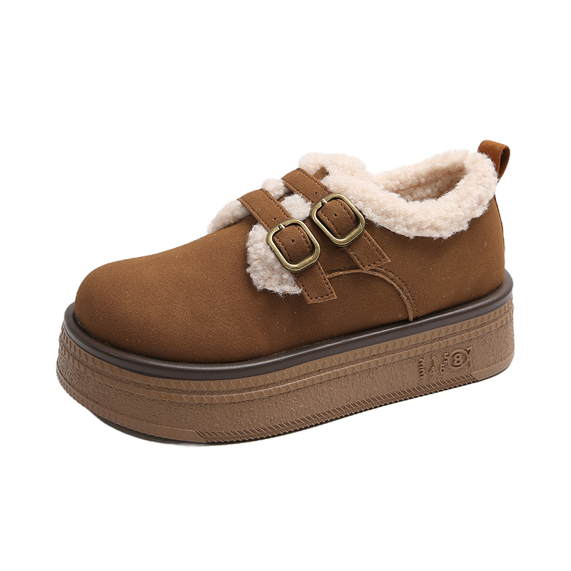 Детская утепленная обувь для начальной школы TONYBEAR, коричневый 
Детская утепленная обувь для начальной школы TONYBEAR, коричневый