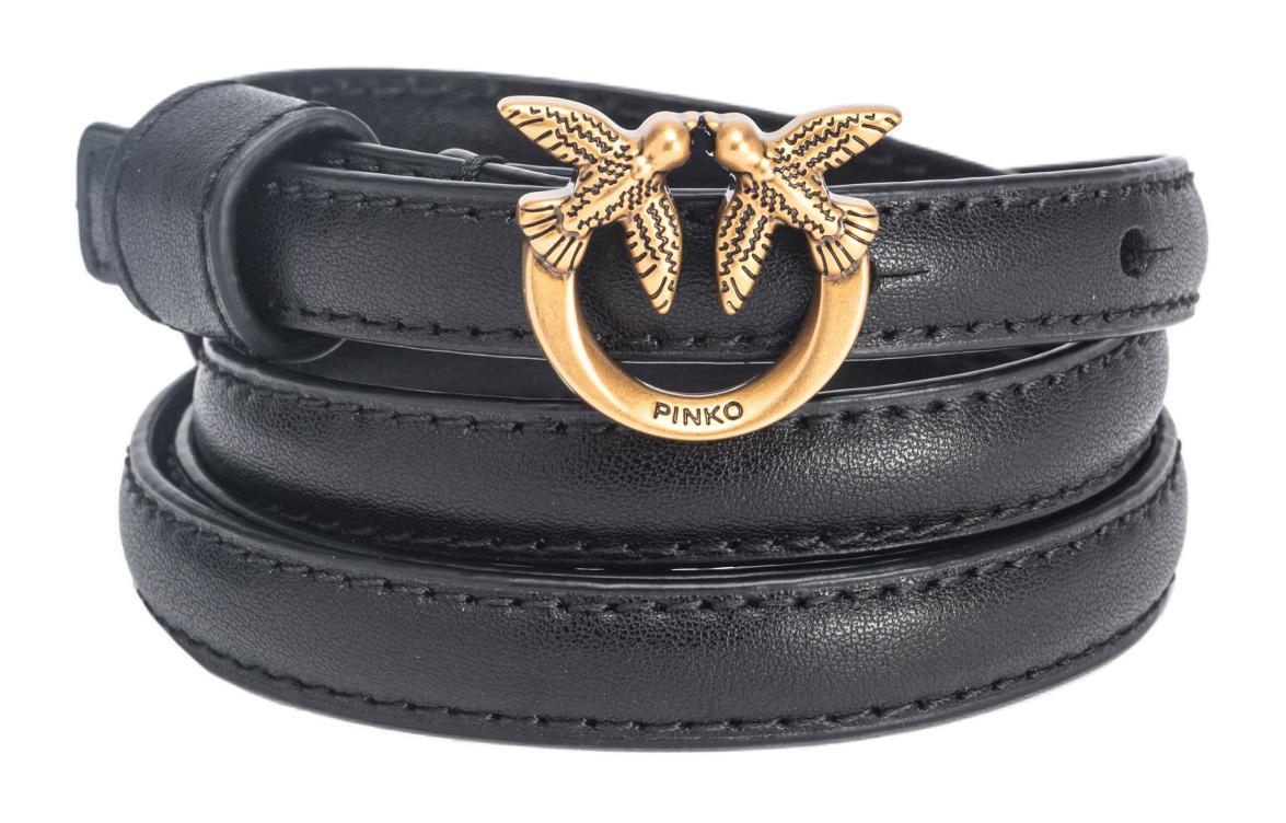 Ремень кожаный с пряжкой Love Birds PINKO 
Ремень кожаный с пряжкой Love Birds PINKO
