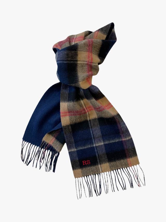 Персонализированный шарф из чистой шерсти в клетку Solesmith, Navy
Персонализированный шарф из чистой шерсти в клетку Solesmith, Navy