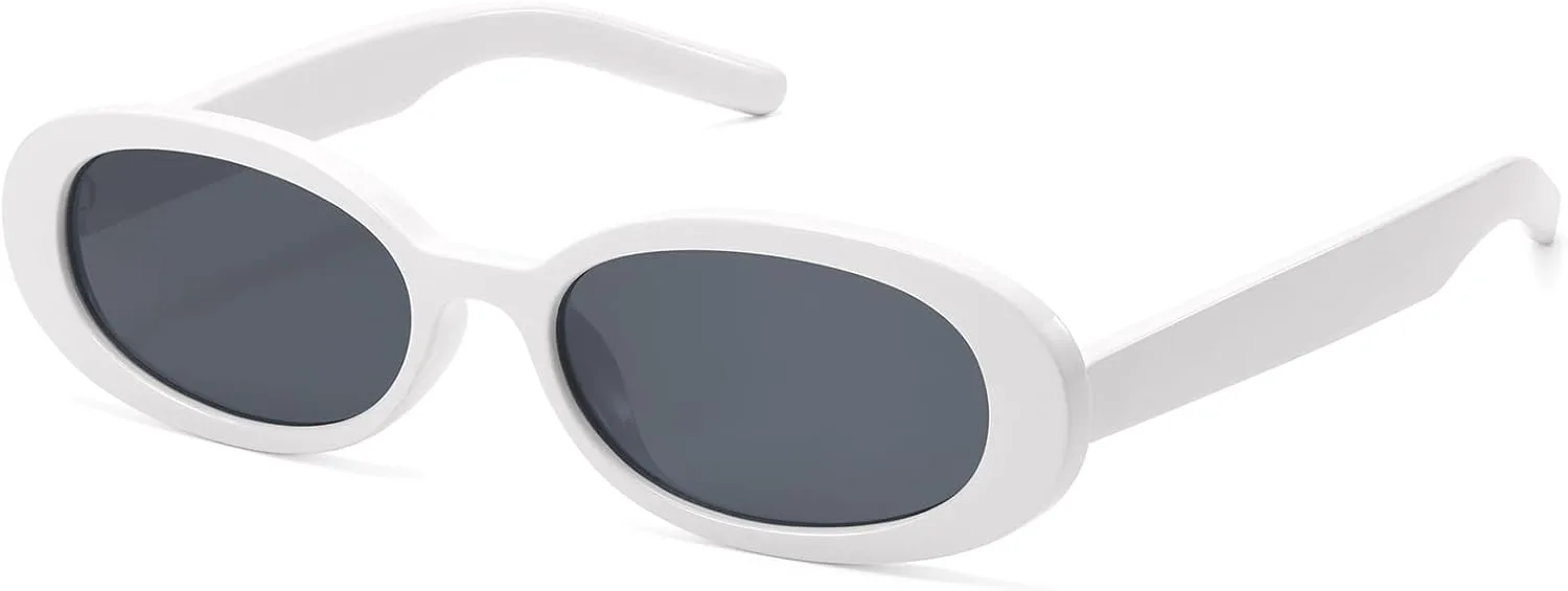 Овальные солнцезащитные очки в стиле ретро для женщин и мужчин – поляризованные, с защитой от УФ-излучения UV400, маленькая оправа, винтажный стиль 90-х Plinvo, White
Овальные солнцезащитные очки в стиле ретро для женщин и мужчин – поляризованные, с защитой от УФ-излучения UV400, маленькая оправа, винтажный стиль 90-х Plinvo, White